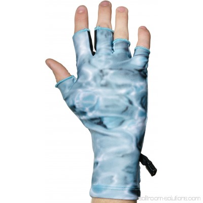 Aqua Design Fly Fishing Fingerless Finger Guard Stripping Sun Protection Gloves